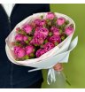 Обворожительный букет из пионовидных кустовых роз 2
