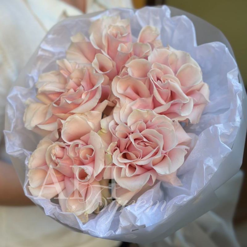 Букет из французских роз Pink Mondial 1