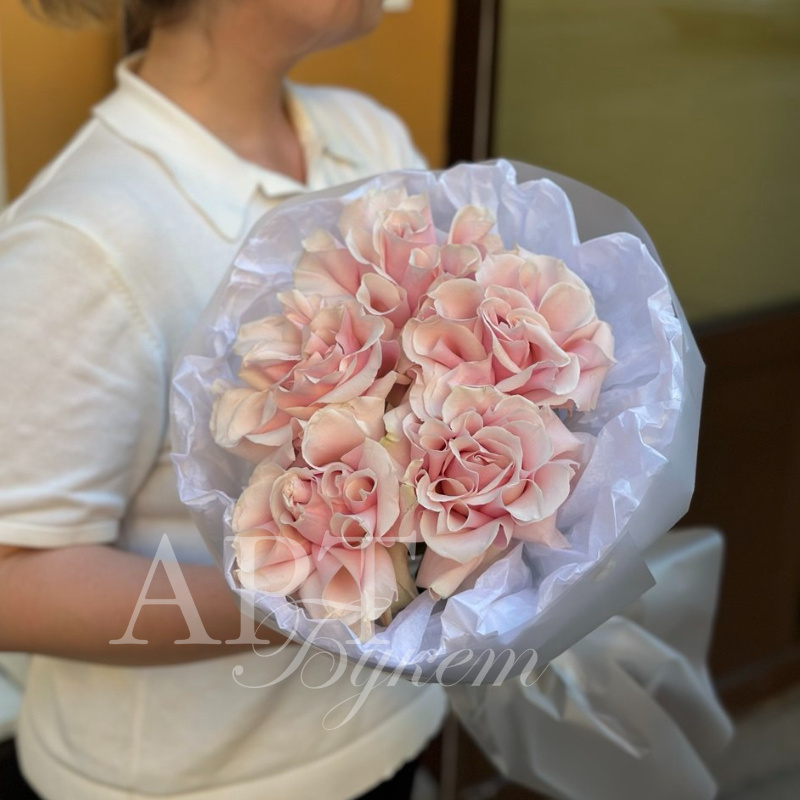 Букет из французских роз Pink Mondial 2